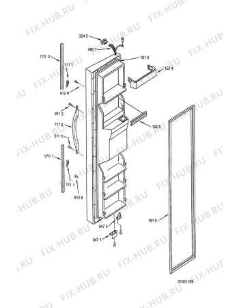 Схема №10 ARZ 742/W с изображением Поверхность для холодильника Whirlpool 481244088996