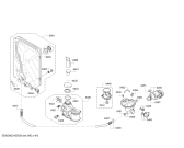 Схема №6 SPS40E12EU с изображением Передняя панель для посудомоечной машины Bosch 00708114
