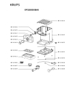 Схема №2 XP320830/BA0 с изображением Кабель для электрокофеварки Krups MS-624638