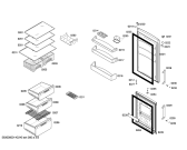 Схема №2 KG33NX03GB с изображением Дверь для холодильника Siemens 00249054