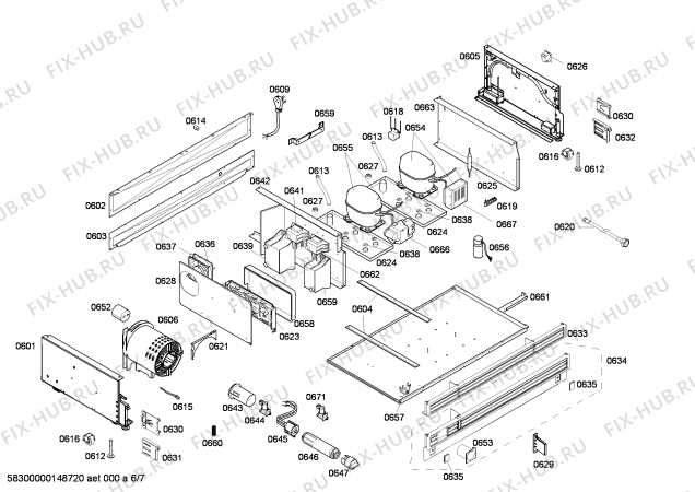 Схема №6 T36BT71FS с изображением Стеклопанель для холодильника Bosch 00684950