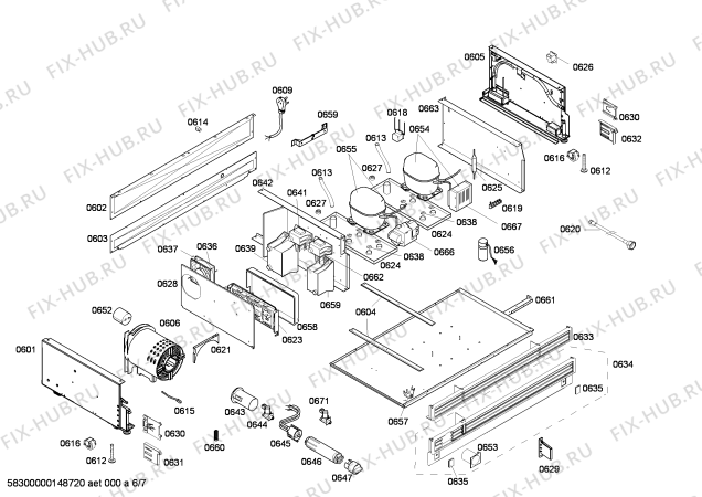 Схема №6 T36BT71FS с изображением Шина для холодильника Bosch 00244573