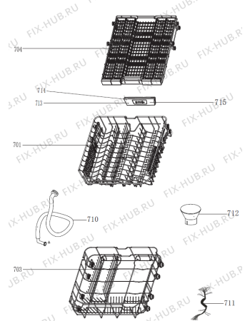 Взрыв-схема посудомоечной машины Gorenje GS53314X (352705, GORENJE#10) - Схема узла 07