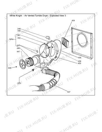 Схема №3 0312 42A 15331-C42AS с изображением Клавиша для сушилки Whirlpool 480112101139