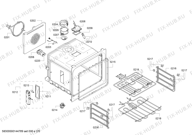Схема №5 BO250101 с изображением Панель для плиты (духовки) Bosch 00681116