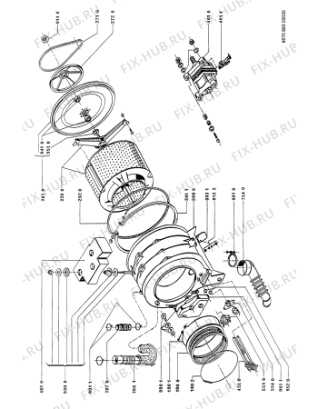 Схема №2 AWM 883 /WP с изображением Ручка (крючок) люка для стиральной машины Whirlpool 481949869983