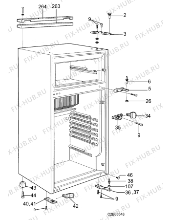 Взрыв-схема холодильника Electrolux RM4501 - Схема узла Accessories