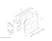 Схема №6 HBN78R751 с изображением Фронтальное стекло для электропечи Bosch 00478158
