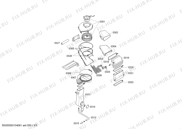 Взрыв-схема стиральной машины Bosch WVT3230 - Схема узла 03