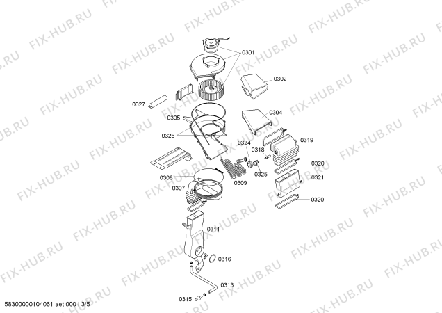 Взрыв-схема стиральной машины Bosch WVT2830EU WVT2830 - Схема узла 03