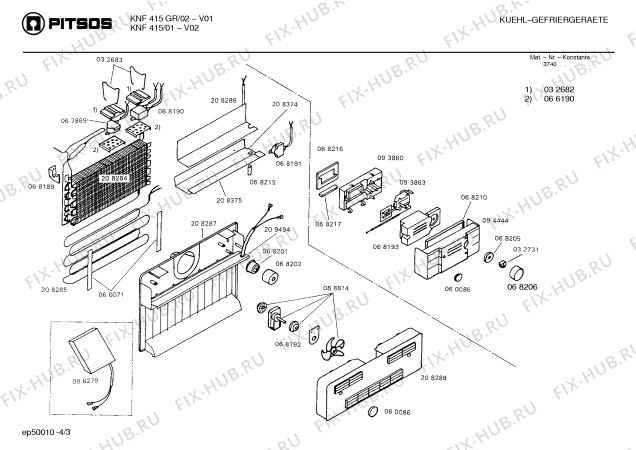 Схема №3 KNF415 с изображением Контейнер для конденсата для холодильника Bosch 00093859