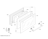 Схема №5 SOH903450I с изображением Крышка горелки для духового шкафа Bosch 00625105