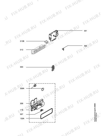 Взрыв-схема посудомоечной машины Electrolux ESF666W - Схема узла Electrical equipment