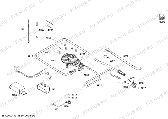 Взрыв-схема плиты (духовки) Bosch PRA326B90W ENC.PRA326B90W 1W C30F BO IH5 PROFI-LINE - Схема узла 02