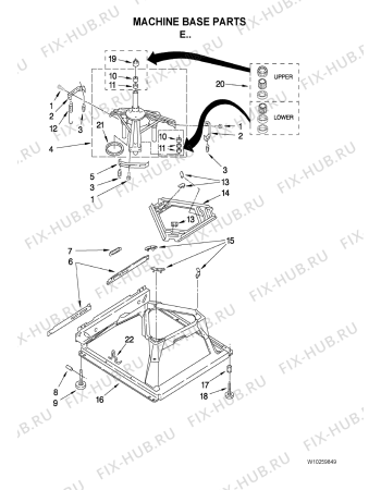 Схема №6 1CWTW5300VW с изображением Микропереключатель для стиральной машины Whirlpool 480110100364
