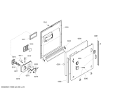 Схема №6 SE5GNF8 с изображением Передняя панель для электропосудомоечной машины Bosch 00434768