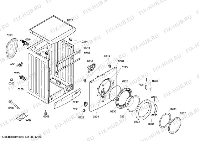 Схема №3 WM12E3F3 E 12.3F с изображением Панель управления для стиралки Siemens 00675869