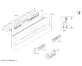 Схема №5 SN45N583EU с изображением Передняя панель для посудомойки Siemens 00790761