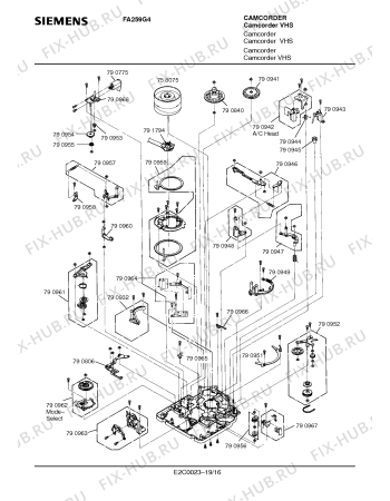 Схема №17 FA259G4 с изображением Мотор для видеоэлектроники Siemens 00790776