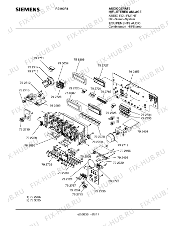 Схема №23 RS190R4 с изображением Транзистор для звукотехники Siemens 00792471
