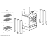 Схема №6 HGS232UC с изображением Выдвижной ящик для электропечи Bosch 00472176