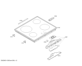Схема №1 PKE615Q02X с изображением Стеклокерамика для духового шкафа Bosch 00476113