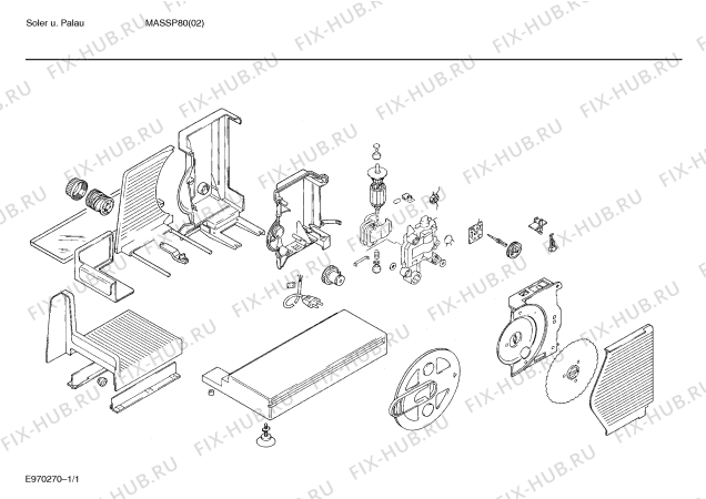 Схема №1 MS6000 с изображением Кнопка для слайсера Siemens 00029918