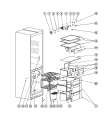 Схема №3 B18T (F039206) с изображением Часть корпуса для холодильника Indesit C00854272