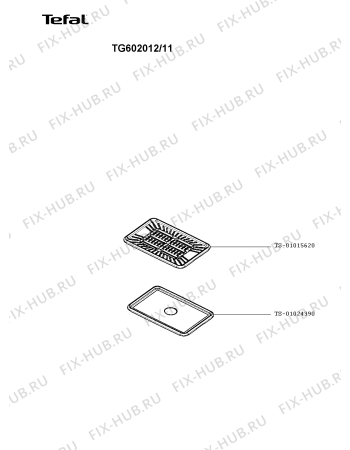 Схема №2 TG602012/11 с изображением Тэн (нагреватель) для гриля Tefal TS-01024130