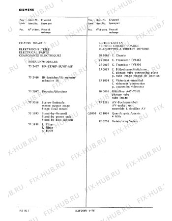 Взрыв-схема телевизора Siemens FS8117 - Схема узла 07