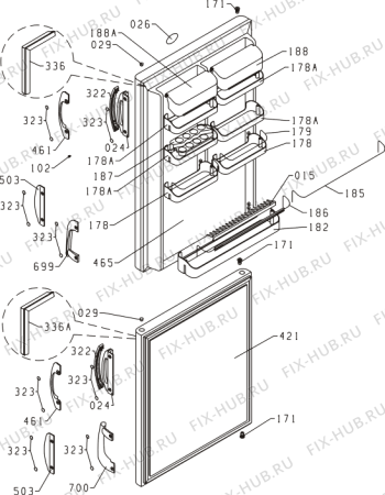 Взрыв-схема холодильника Gorenje RK6335W-G (146346, HZOS3366) - Схема узла 02