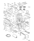 Схема №1 ACM 261 WH с изображением Дверца для плиты (духовки) Whirlpool 481944239083