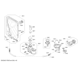 Схема №6 SPS40E32EU Silence Plus с изображением Передняя панель для посудомоечной машины Bosch 00745095