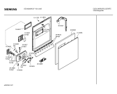 Схема №5 SE34200SK с изображением Передняя панель для посудомоечной машины Siemens 00353267
