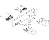 Схема №1 E91303W-NO (232266, E41A1-S44) с изображением Кнопка (ручка регулировки) для электропечи Gorenje 231838