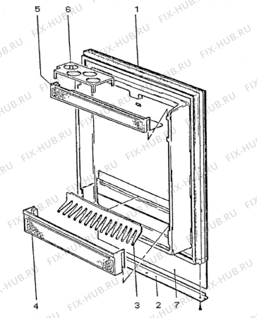 Взрыв-схема холодильника Electrolux RM2210-1 - Схема узла Door 003