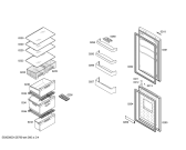Схема №4 4KF78B12 с изображением Дверь морозильной камеры для холодильника Bosch 00477168