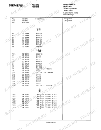 Схема №3 RG317F5 с изображением Инструкция по эксплуатации для телевизора Siemens 00530594