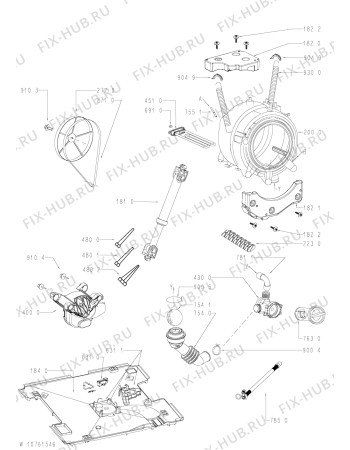 Схема №2 MWA10149W7 (F091316) с изображением Инструкция по обслуживанию для стиральной машины Indesit C00353144