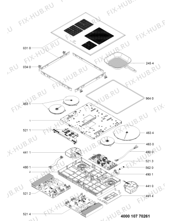 Схема №1 KHIP465511 (F103347) с изображением Другое для электропечи Indesit C00513033