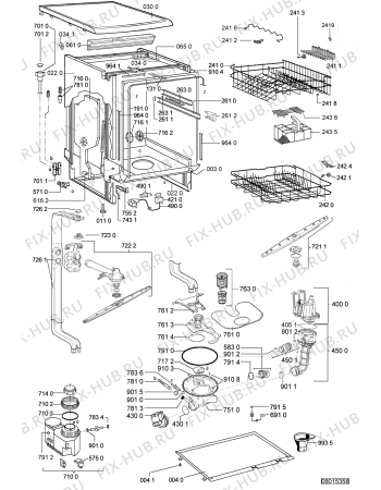 Схема №2 LPA 66 AL с изображением Обшивка для посудомойки Whirlpool 481245373438