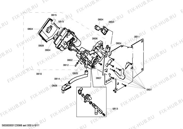 Схема №10 C7660N1 с изображением Панель для электрокофемашины Bosch 00663485