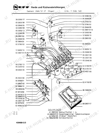 Взрыв-схема плиты (духовки) Neff 1124841402 2484/121ZF - Схема узла 03