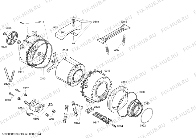 Схема №4 WFL2863FG Maxx WFL2863 с изображением Панель управления для стиралки Bosch 00441347