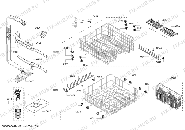 Схема №5 63012232318 Kenmore с изображением Инструкция по эксплуатации для посудомойки Bosch 18017633