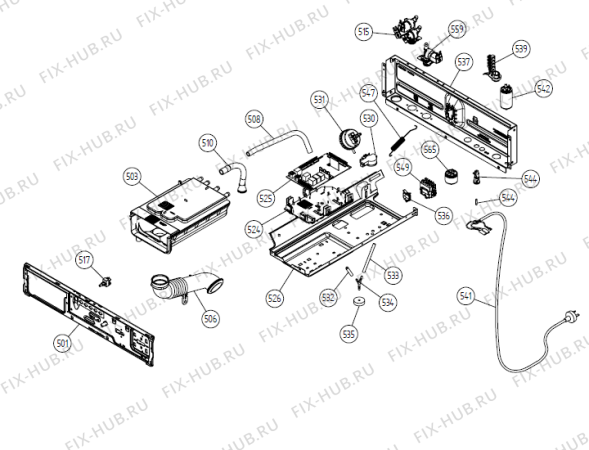 Взрыв-схема стиральной машины Gorenje FFT1200S SE   -Grey (336753, WMC55) - Схема узла 05