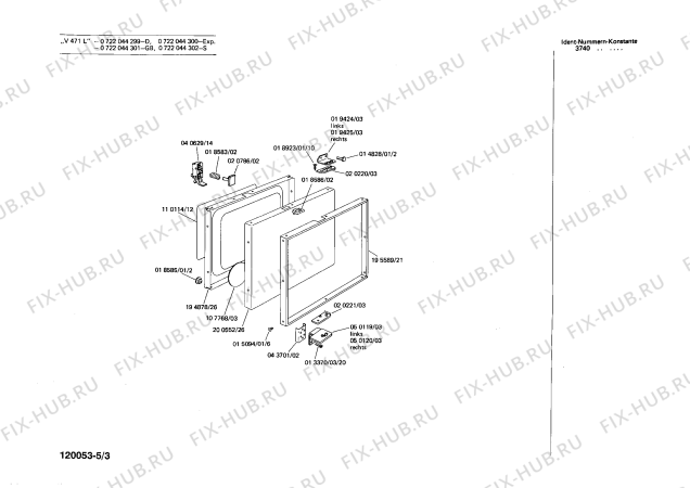 Схема №5 WV930030 с изображением Пружинка Bosch 00018583