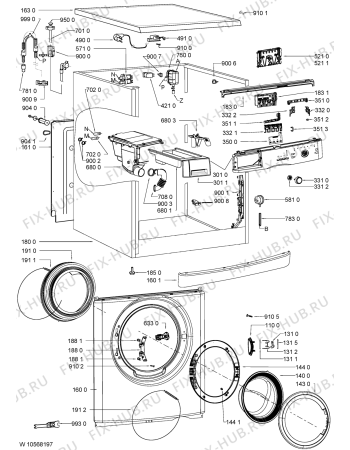 Схема №2 WA 74 SD A+++ с изображением Микромодуль для стиральной машины Whirlpool 481010584000