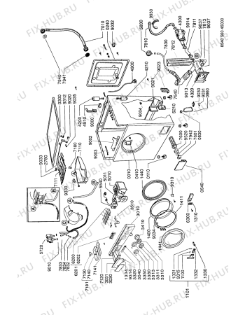Схема №3 AWL 560 с изображением Рукоятка для стиралки Whirlpool 481249878083