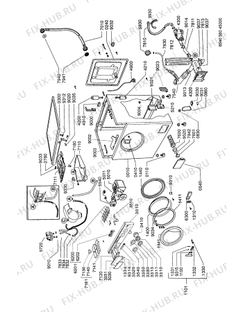 Схема №3 AWL 643/1 с изображением Запчасть Whirlpool 481941878607